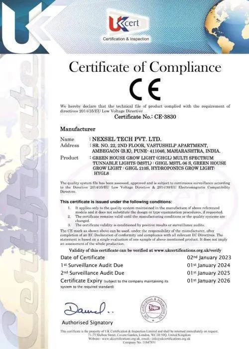 CE Certificate